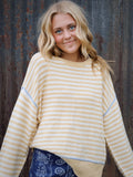 YELLOW STRIPED SWEATER